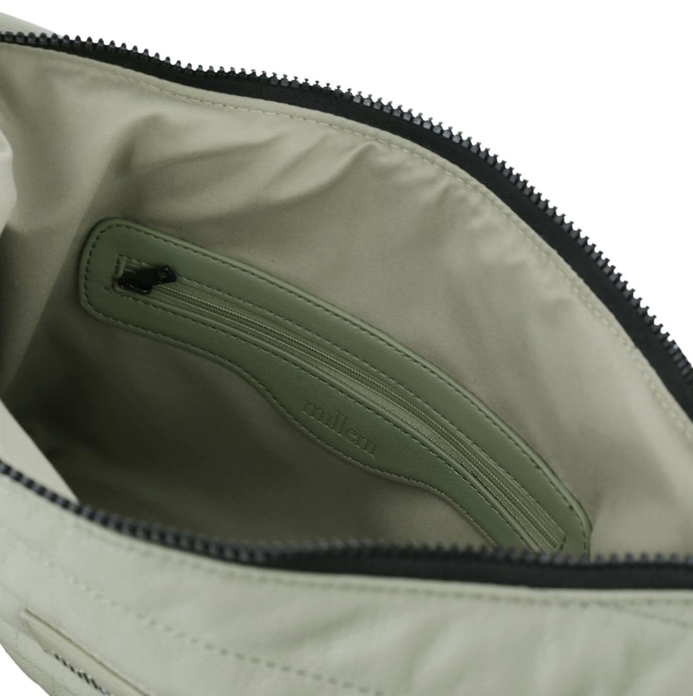 Milleni Ladies Fashion Puffer Crossbody Bag in Leaf